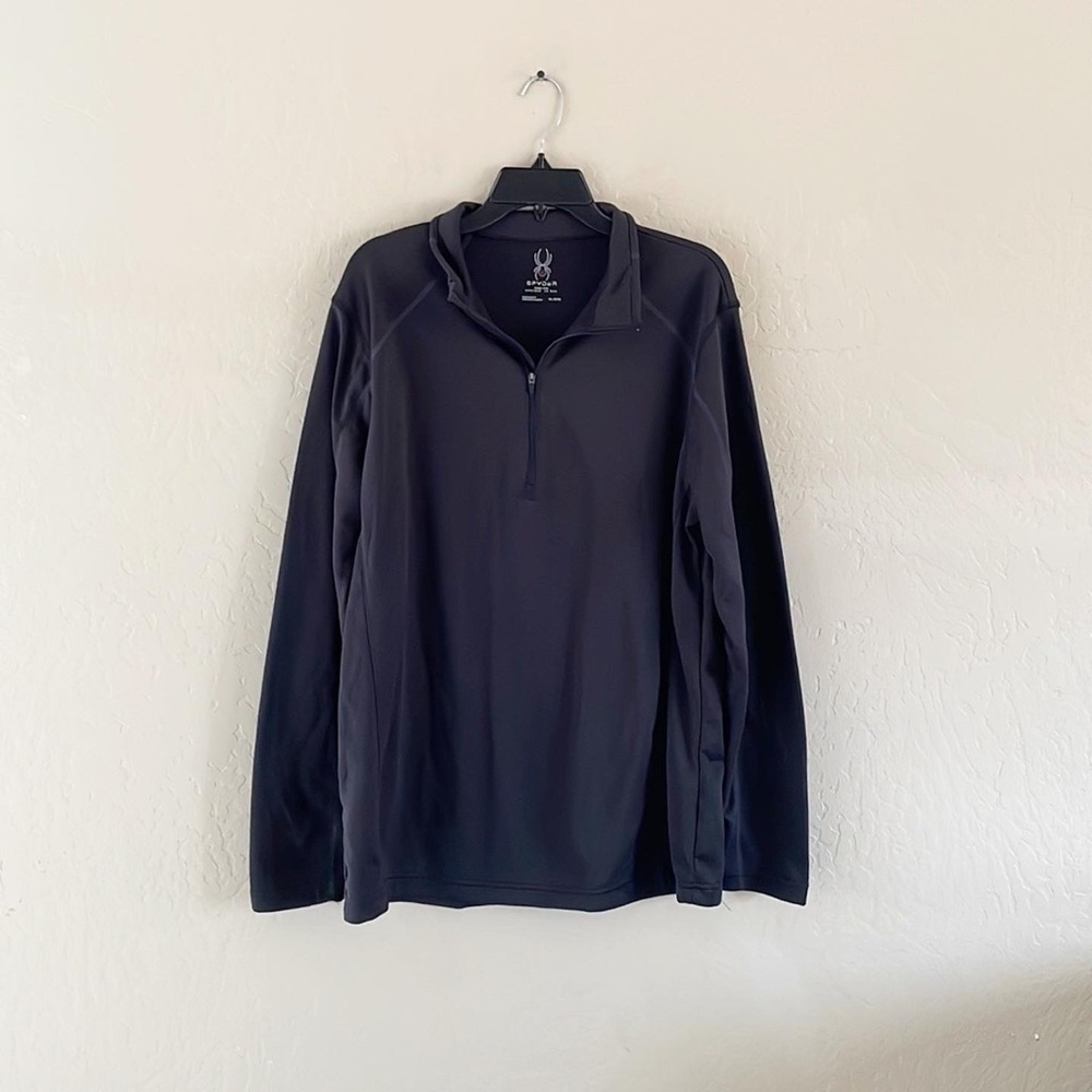 🌿Final Sale Spyder Mens‎ 1/4 Zip Gray Pullover